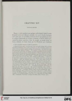 Chapitre XIV: Type de Chypre