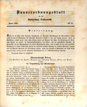 Bauverordnungsblatt für das Kaiserthum Oesterreich, 1850