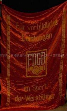 Ehrenbanner des FDGB für den VEB Elektrokohle