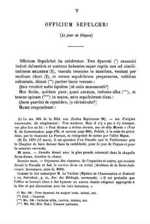 V Officium Sepulchri