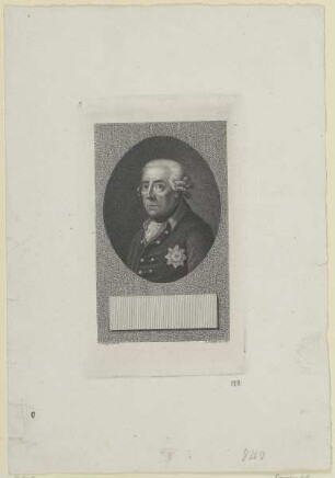 Bildnis des Friedrich II. von Preußen