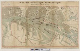 Plan der Hamburger Hafen-Anlagen : (gezeichnet nach amtlichen Plänen)
