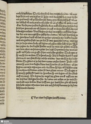 Von einer heyligen junckfrawen