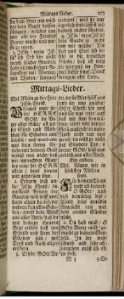 Mittags-Lieder.