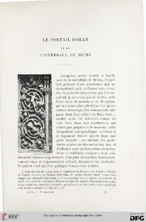 3. Pér. 32.1904: Le portail roman de la Cathédrale de Reims
