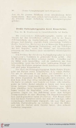 16: Direkte Farbenphotographie durch Körperfarben