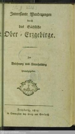 Interessante Wanderungen durch das sächsische Ober-Erzgebirge