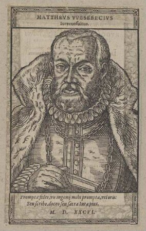 Bildnis des Matthevs VVesebecivs
