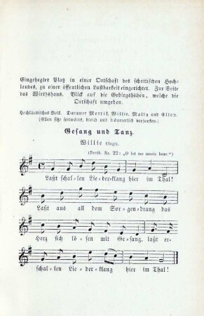 Gesang und Tanz. Willie (singt)