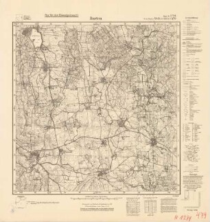 1794 (alte Nr.: 479) Barten, Meßtischblatt (4cm - Karte)