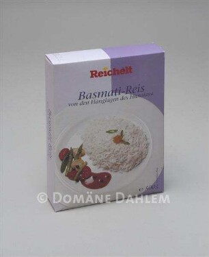 Verpackung der "Reichelt" Eigenmarke - "Basmati-Reis"