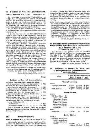 Gebühren an Bau- und Ingenieurschulen : [Amtliche Erlasse] ; [Amtlicher Teil]