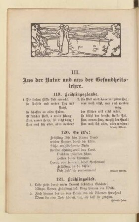 III. Aus der Natur und aus der Gesundheitslehre