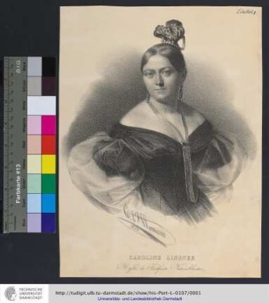 Caroline Lindner : Mitglied des Frankfurter Nationaltheaters