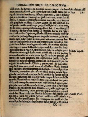 Libro ... Della Deca ... Delle Historie Di Bologna. 1,6