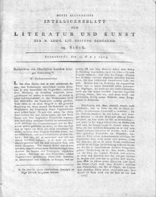 1809-05-13 : 19. Stück