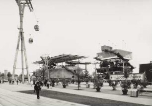 Hannover. Weltausstellung. Seilbahnstation Ost/Mittelstation und Niederländischer Pavillon (1995/2000, MVRDV Architekten)