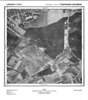 Friedrichsfeld Ost (Ndrh.), Gauß-Krüger-Koordinaten: Rechtswert: 2546, Hochwert: 5720