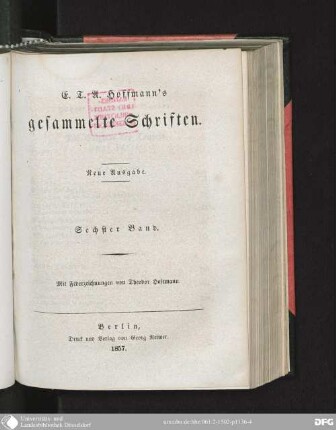 6: Die Elixiere des Teufels : Nachgelassene Papiere des Bruders Medardus, eines Capuziners