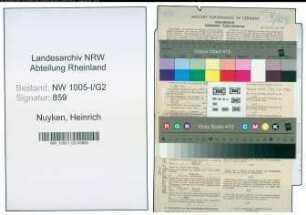 Entnazifizierung Heinrich Nuyken , geb. 11.03.1888 (Buchhalter)