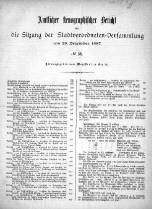 No. 38, 29. Dezember 1887