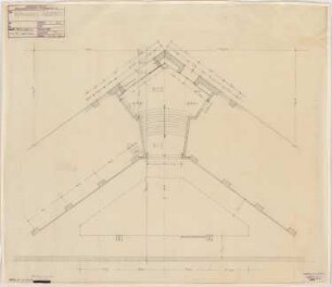 Haus des Rundfunks, Berlin-Charlottenburg: Kleiner Lichthof, Grundriss 1:50