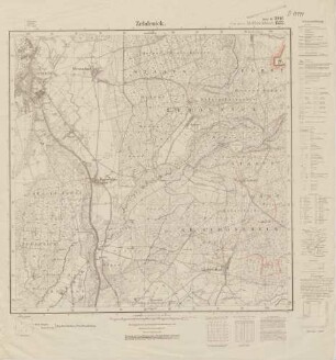 3046 (alte Nr.: 1552) Zehdenick, Meßtischblatt (4cm - Karte)