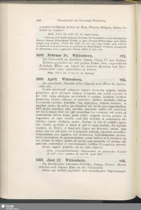 824. 1693, Februar 18. Wittenberg