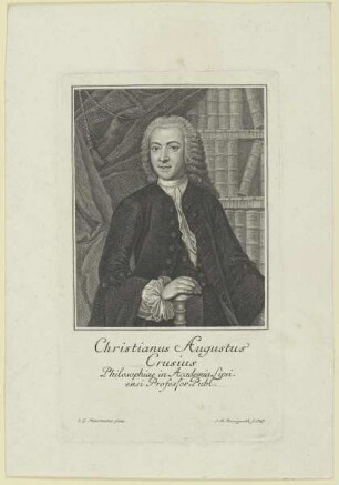 Bildnis des Christianus Augustus Crusius