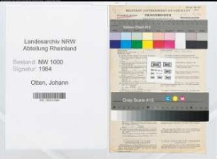 Entnazifizierung Johann Otten, geb. 18.09.1918 (Bauarbeiter)