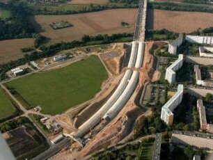 Jena, BAB A 4, Lobdeburg-Tunnel