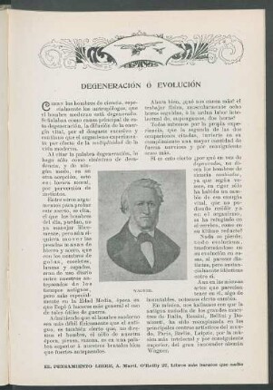 Degeneración ó evolución.
