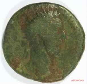 Römische Münze, Nominal Dupondius, Prägeherr Commodus, Prägeort Rom, Original