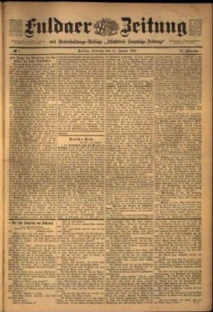Ausgabe vom Dienstag, den 11. Januar 1898.