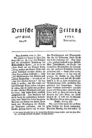 Aus Franken, vom 31. Oct.