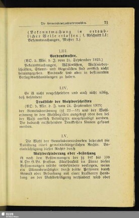 [LIV. Druckstücke der Wahlvorschriften]