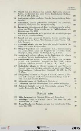 Bronze usw. (Nr. 222-236)