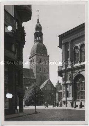 Riga, Börse und Dom (Rīgas Doms)