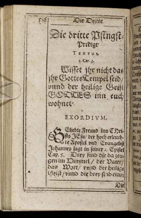 Die dritte Pfingst-Predigt.