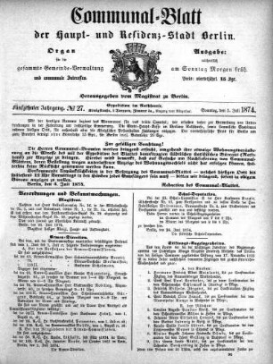 1874,27: No. 27, 5. Juli 1874