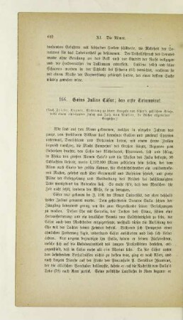 166. Gaius Julius Cäsar; das erste Triumvirat