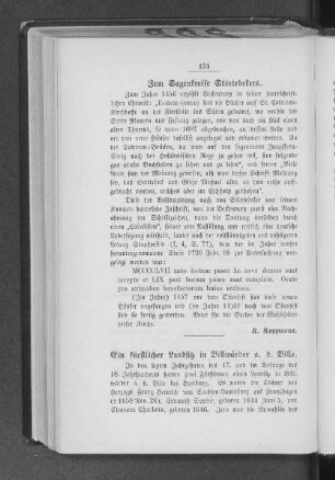 Ein fürstlicher Landsitz in Billwärder a. d. Bille.