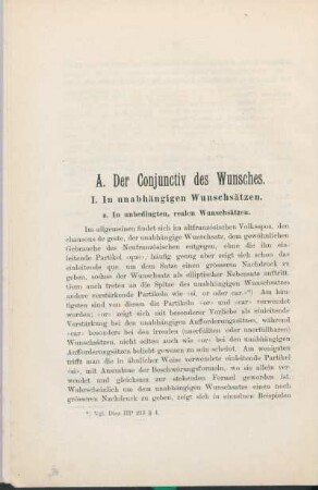 I. In unabhängigen Wunschsätzen.