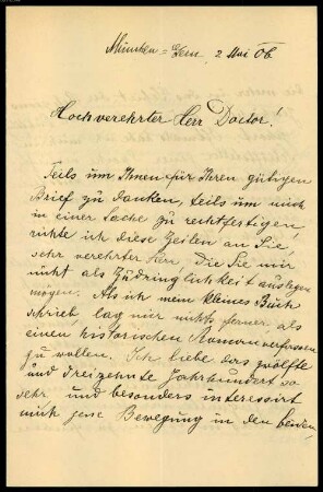 Paul Heyse (1830-1914) Nachlass: Briefe von Maria Janitschek an Paul Heyse - BSB Heyse-Archiv VI. Janitschek, Maria