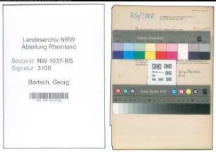 Entnazifizierung Georg Bartsch , geb. 07.02.1891 (Rektor)