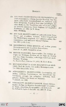 Bronzen (Nr. 291-308)