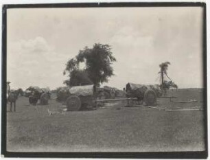 Karrenlager in der Pampa von Santa Cruz
