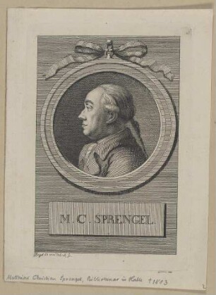Bildnis des M. C. Sprengel