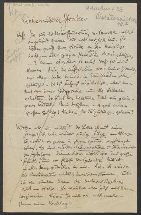 Brief an Willy Strecker und B. Schott's Söhne : 03.05.1924