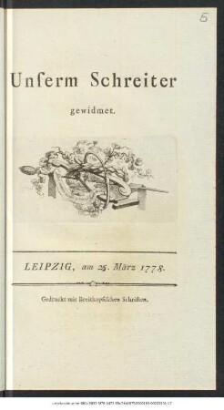 Unserm Schreiter gewidmet